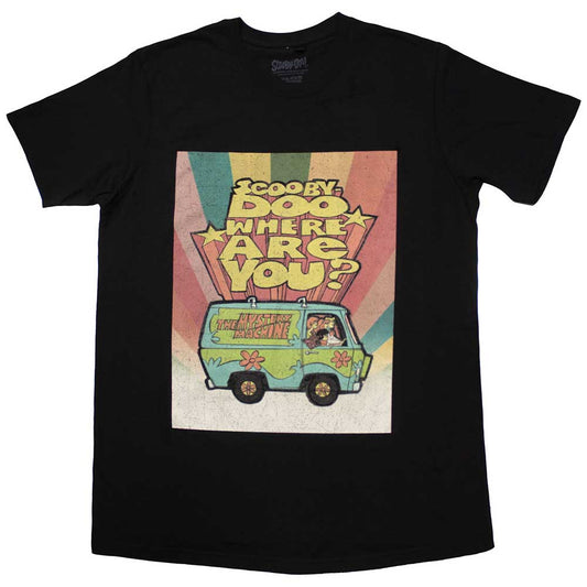 Small blue t-shirt featuring Scooby Doo and the question "Where Are You?".