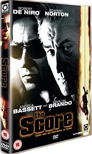 DVD cover for The Score featuring Robert De Niro and Edward Norton.