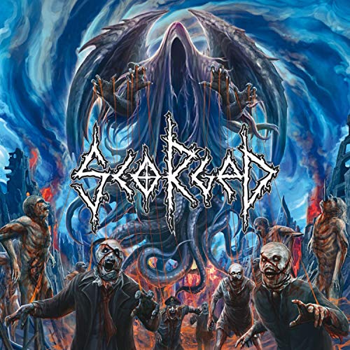 CD cover art depicting a winged, shadowy figure and zombie-like people.