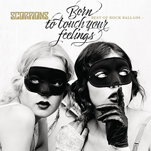 Scorpions album cover: two masked women in vintage style.