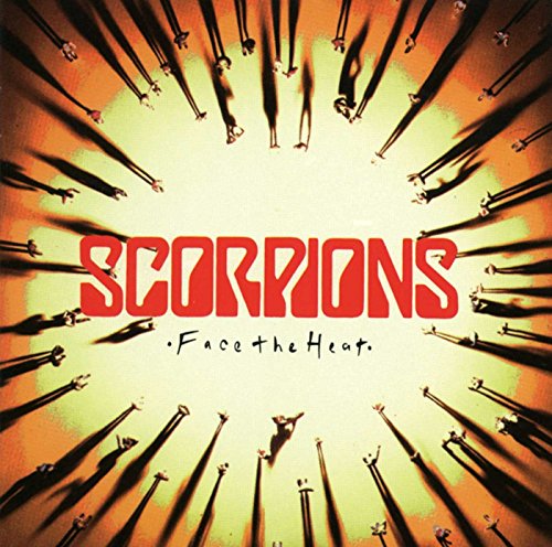 Scorpions album "Face the Heat" cover with radiating, sharp objects.