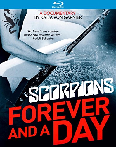 Scorpions "Forever And A Day" Blu-ray cover with guitar and concert crowd.