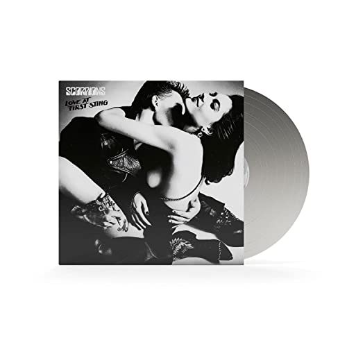 Scorpions Love at First Sting vinyl record with black and white cover art.