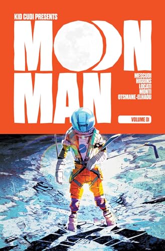 Comic book cover: astronaut in spacesuit, moon, and bold text “Moon Man.”