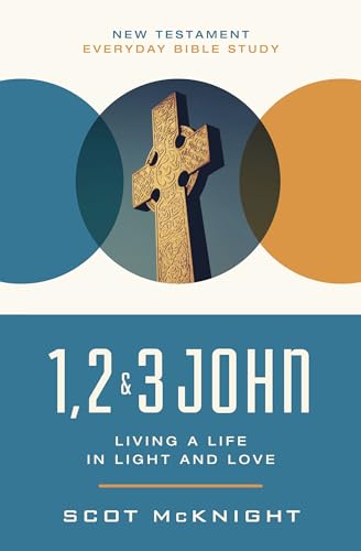 Book cover with a Celtic cross and text: "1, 2 & 3 John.