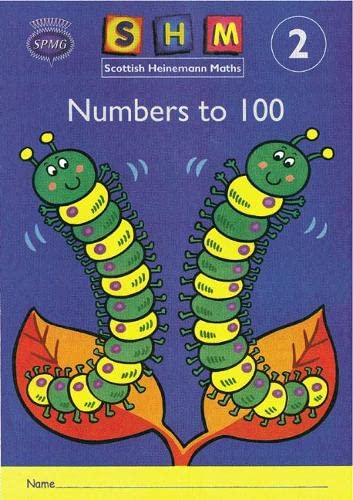 Scottish Heinemann Maths 2 activity book cover featuring two caterpillars on leaves.