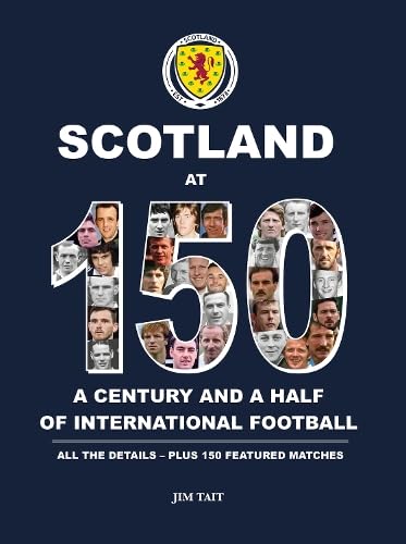 Book cover with Scotland football theme, likely featuring a photo of a stadium or team.