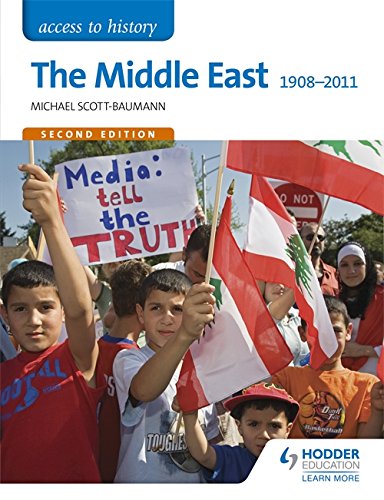 Book cover: “The Middle East 1908-2011” with protest image.