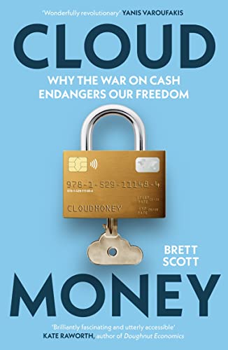 Book cover: "Cloudmoney" with a padlock on a credit card.