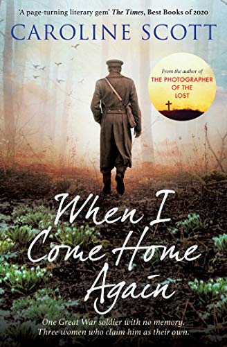 A soldier in uniform walks away through a misty forest on a book cover.