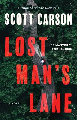 Book cover showing a police car driving on a winding road through a forest.