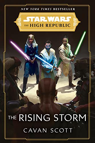Star Wars book cover featuring Jedi with lightsabers, dramatic poses.