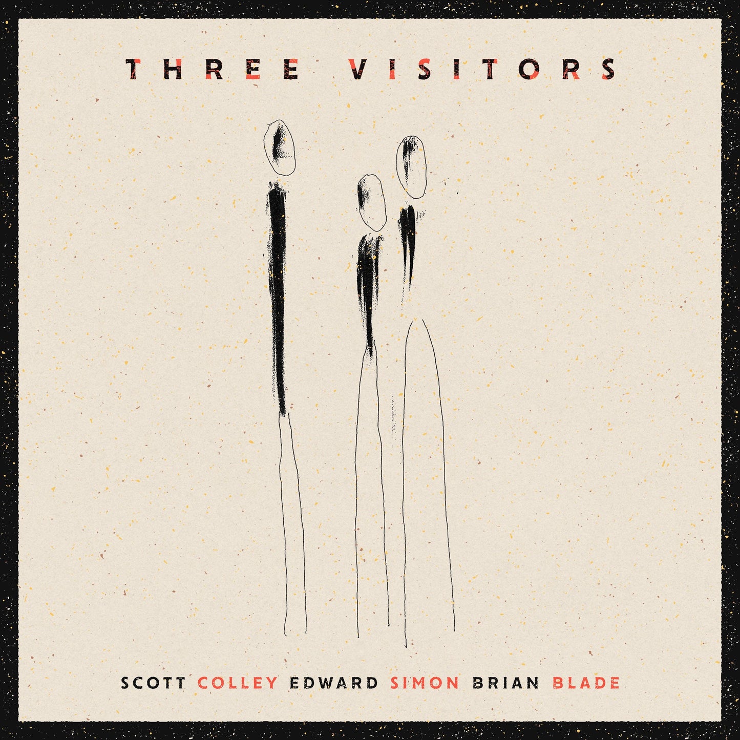 CD cover: abstract black figures on a textured beige background.