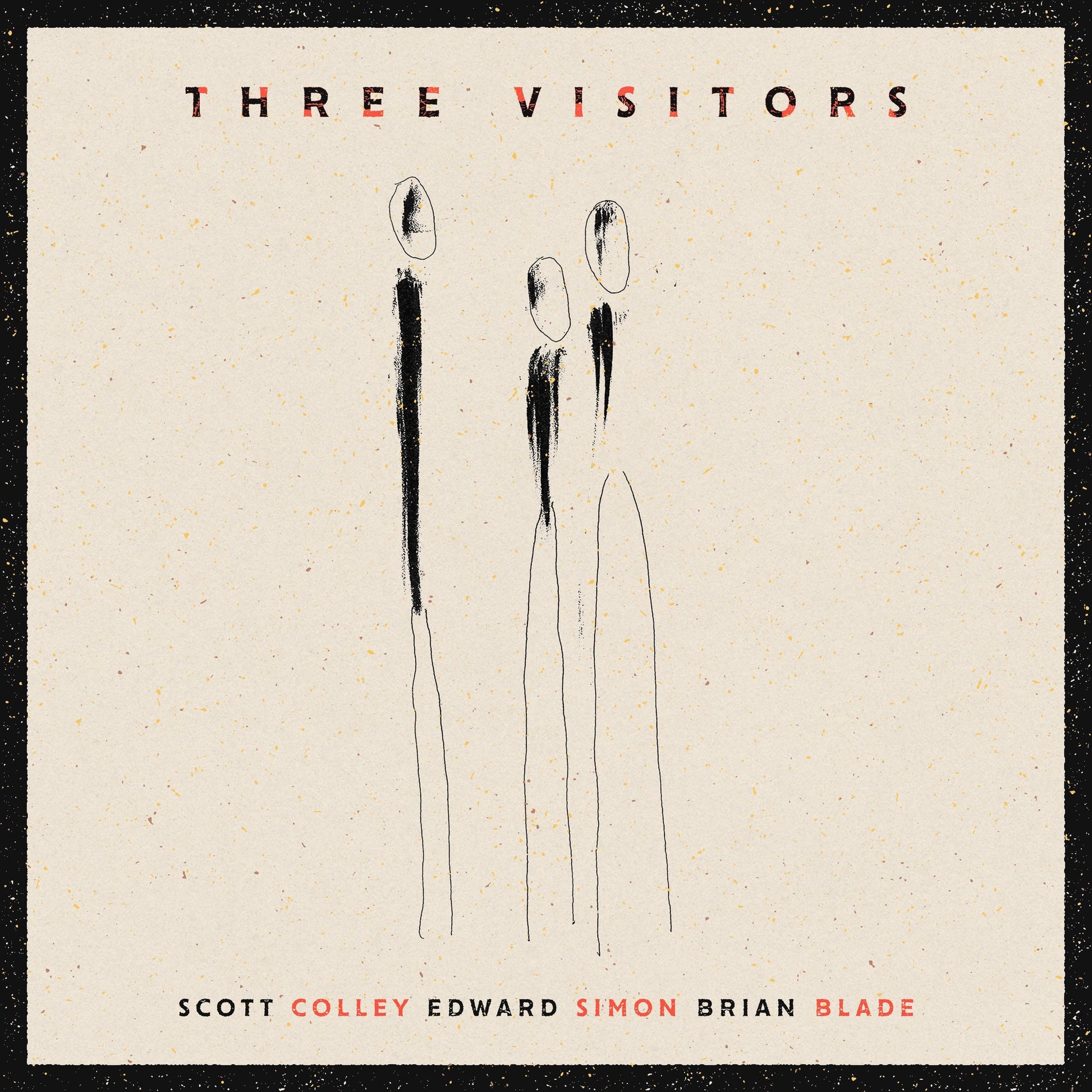 CD cover: abstract black figures on a textured beige background.