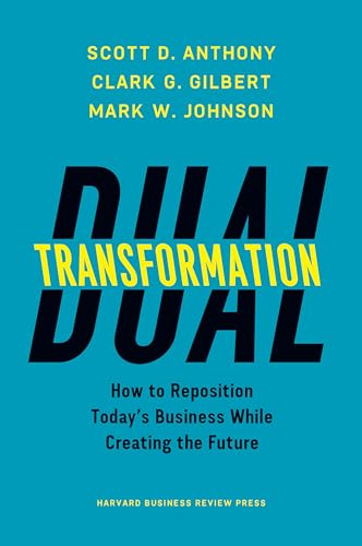 Book cover with bold yellow and black text: "Dual Transformation.