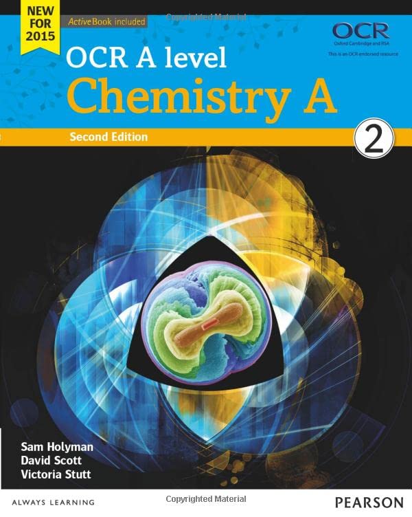 OCR A Level Chemistry A Student Book 2 cover with molecular graphic.