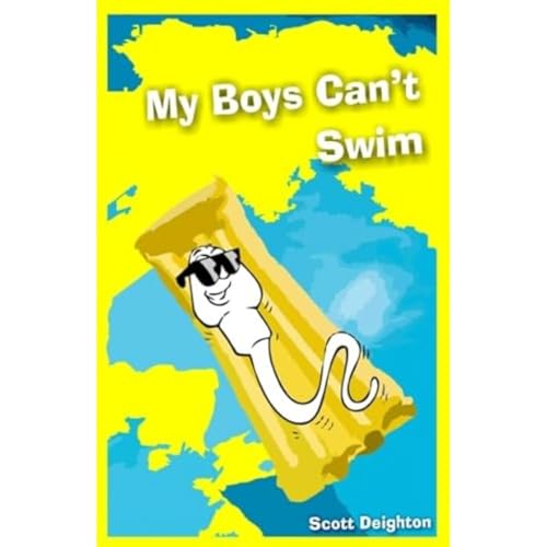 Book cover: yellow background, cartoon walrus on inflatable ring.