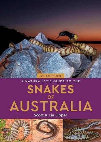 Book cover featuring Australian snakes, titled "A Naturalist's Guide.