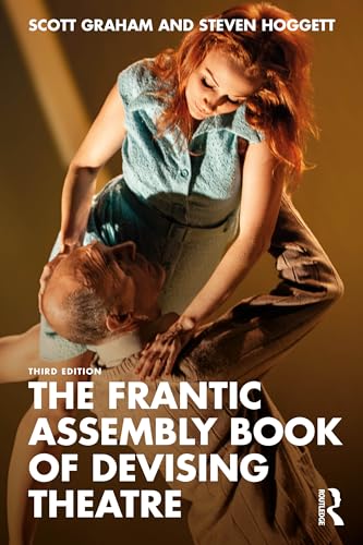 Book cover depicting two performers in a dynamic, physical theatre pose.