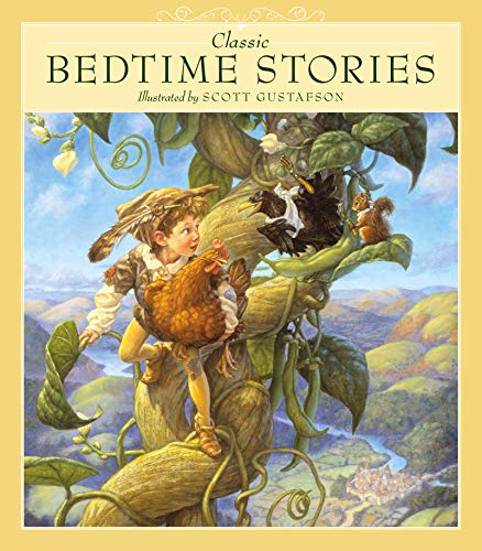 Book cover depicting Jack and the Beanstalk illustration with a boy and hen.