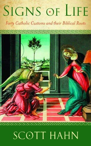 Book cover depicting the Annunciation scene with angel and Mary.