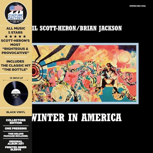 Album cover for Gil Scott-Heron’s “Winter In America” with painted artwork.