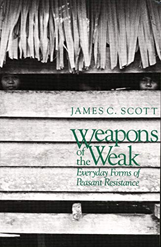 Book cover showing two people peering through a wooden slat wall under a roof.