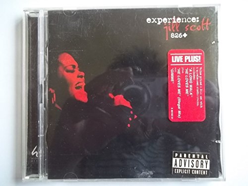 Jill Scott's "Experience" CD case with a red promotional sticker.