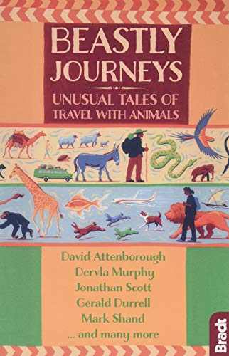 Book cover: "Beastly Journeys" featuring illustrated animals and travelers.