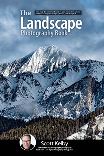 Book cover featuring a snow-capped mountain and portrait of Scott Kelby.