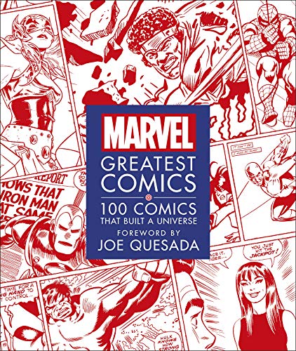 Marvel Comics book cover with red and white comic panel collage.