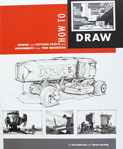 Book cover featuring a detailed line drawing of a futuristic vehicle and architectural sketches.