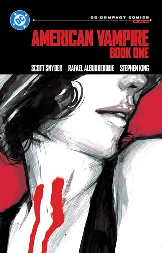 Cover art for American Vampire Book One showing a stylized black and white portrait.
