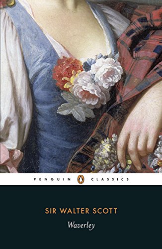 Book cover for Waverley by Sir Walter Scott featuring a painting of a woman.