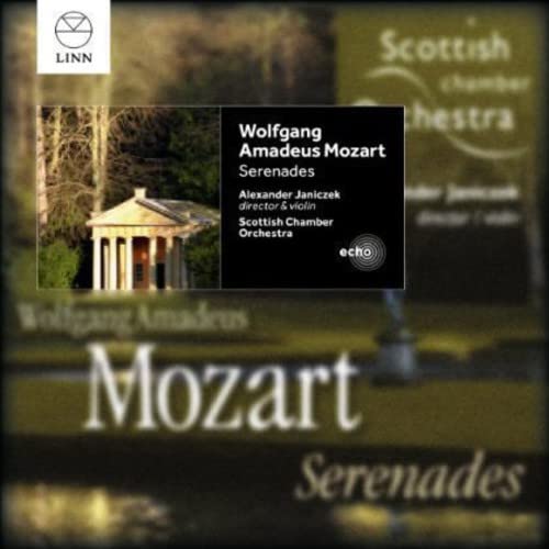 CD cover for Mozart's Serenades performed by the Scottish Chamber Orchestra.
