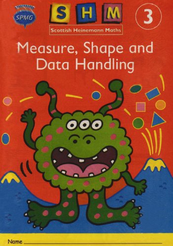 Cover of Scottish Heinemann Maths 3 activity book featuring a green monster on red.