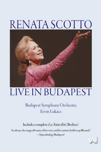 Renata Scotto in concert, a DVD cover with orchestra details.