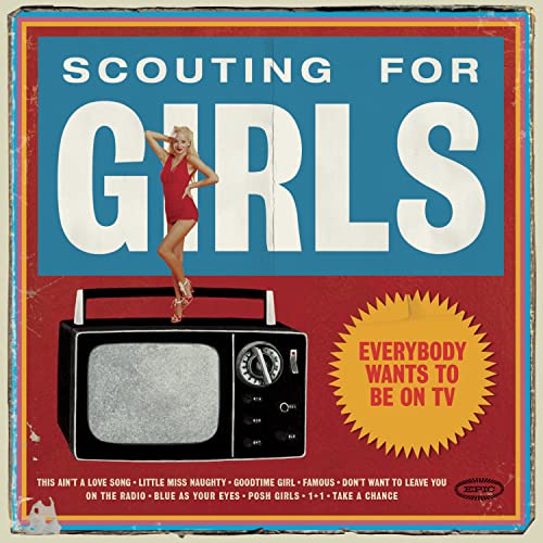 Scouting For Girls album cover featuring a woman and vintage television.