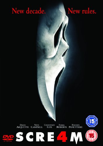 Scream 4 DVD cover featuring the Ghostface mask in shadowy profile.
