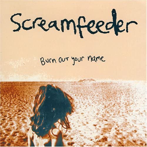 CD cover for Screamfeeder’s “Burn Out Your Name” with beach scene.