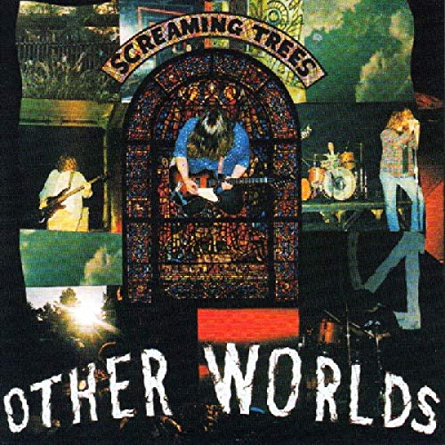 Screaming Trees album cover: band in front of stained glass window.