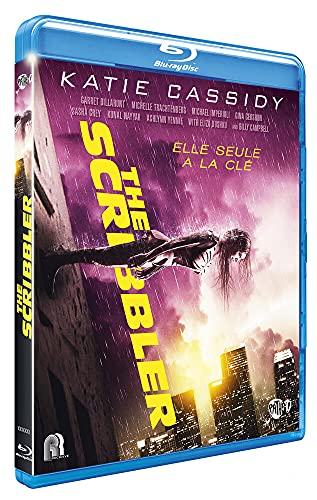 Scribbler" Blu-ray case featuring a woman falling against a city backdrop.