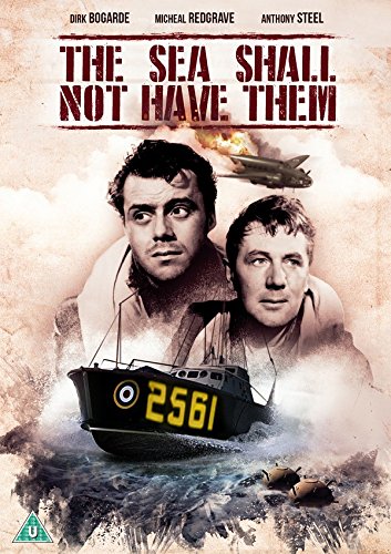 DVD cover for "The Sea Shall Not Have Them" featuring two men and a boat.
