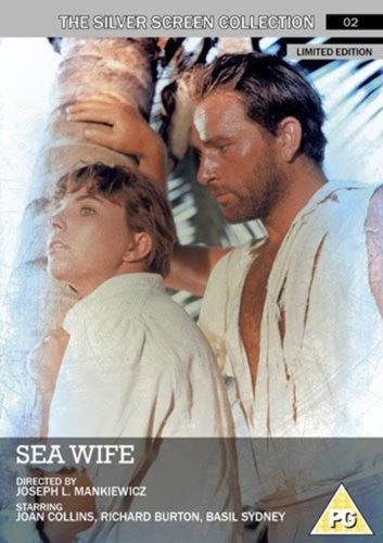 DVD cover for "Sea Wife" featuring Richard Burton and a young man.