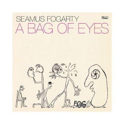 Album cover for Seamus Fogarty’s “A Bag of Eyes” with sketched figures.
