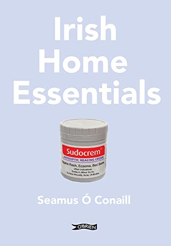 Book cover with "Irish Home Essentials" title and Sudocrem cream image.