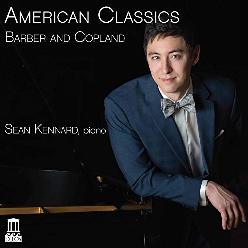 CD cover featuring pianist Sean Kennard in a blue suit.