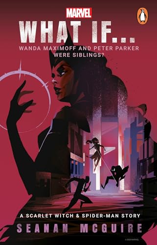 Book cover featuring Scarlet Witch and Spider-Man in a stylized illustration.