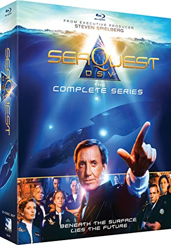 Blu-ray cover for Seaquest DSV, featuring a submarine and cast members.