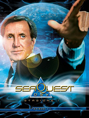 Seaquest DVD cover featuring a man’s face and underwater imagery.